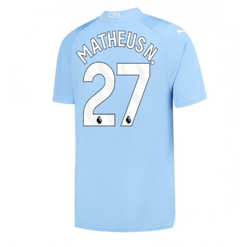 Maillot de foot Manchester City Matheus Nunes #27 Domicile 2023-24 Manches Courte